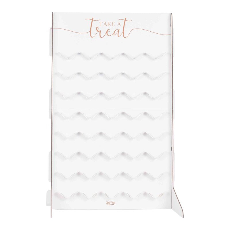 White Take A Treat Macaroon Stand