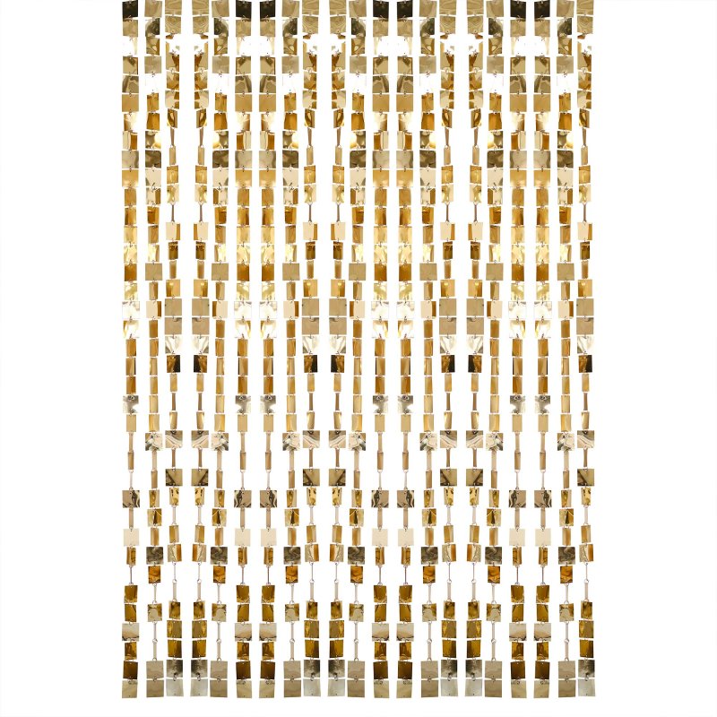 gold shimmer theme birthday party backdrop curtain decoration 50th 40th 30th