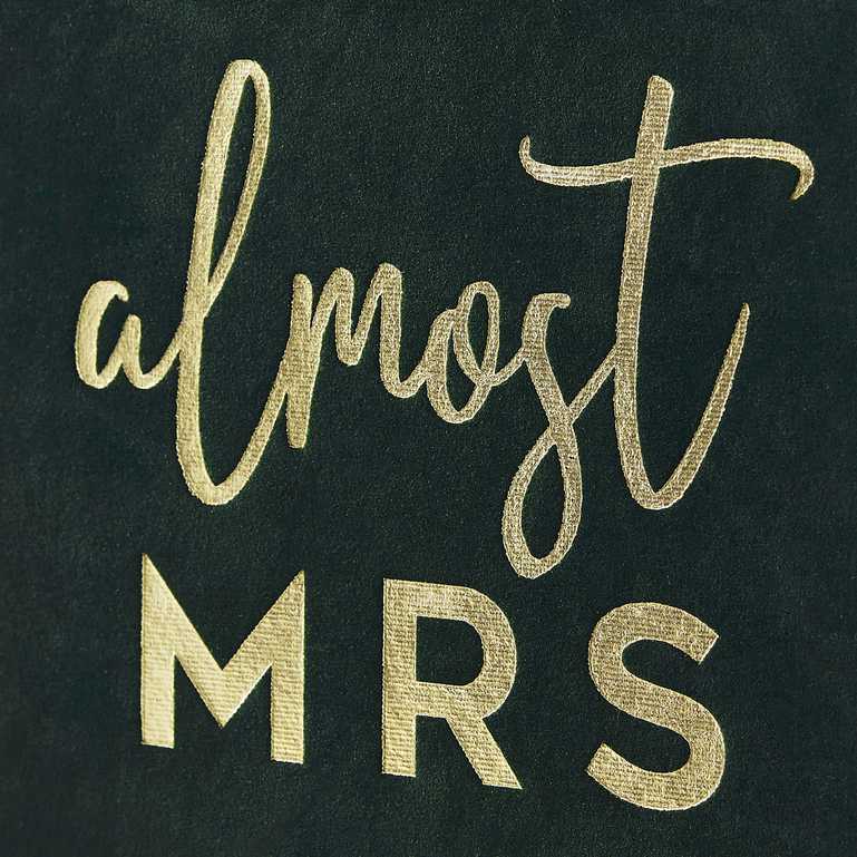 almost mrs team bride bride to be hens party bachelorette bridal shower guest book velvet black gold keepsake gift writing memories