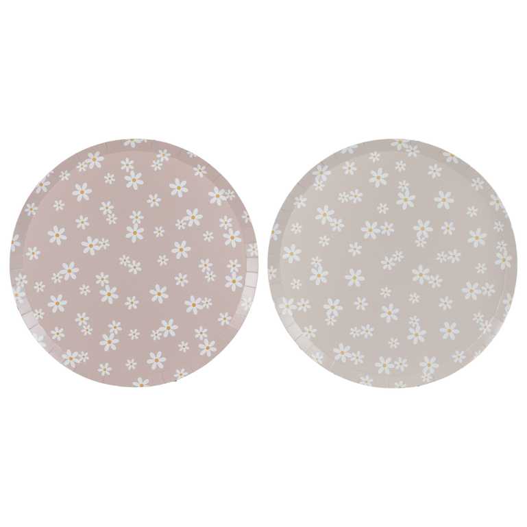 Daisy Flower Floral Paper Party Plates