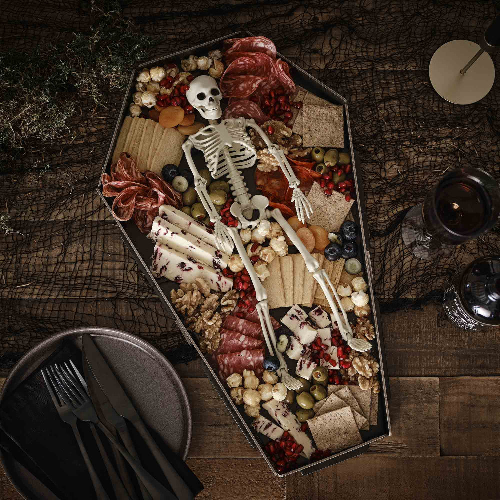 Halloween Skeleton Grazing Table Decoration Platter Dinner Party