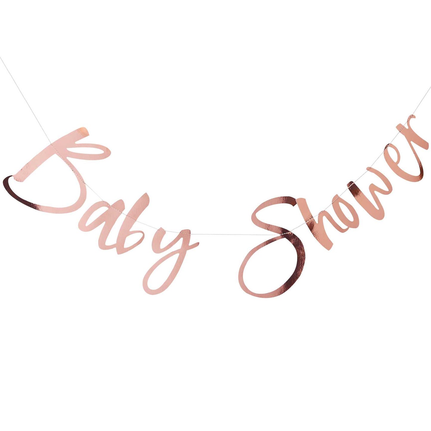 rose gold pink baby shower bunting banner writing party decorations gender reveal
