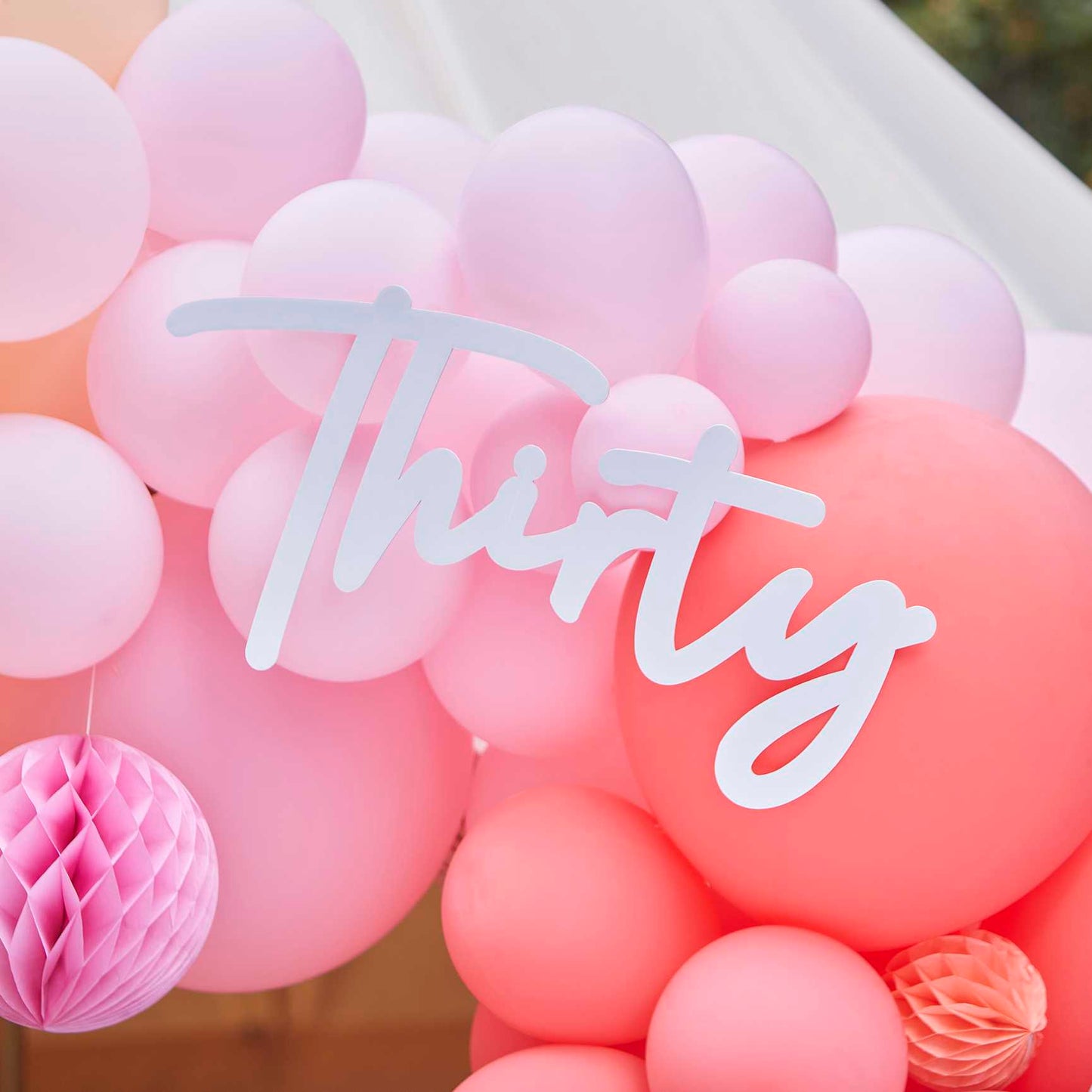 Thirty 30th Birthday Backdrop Letter Sign