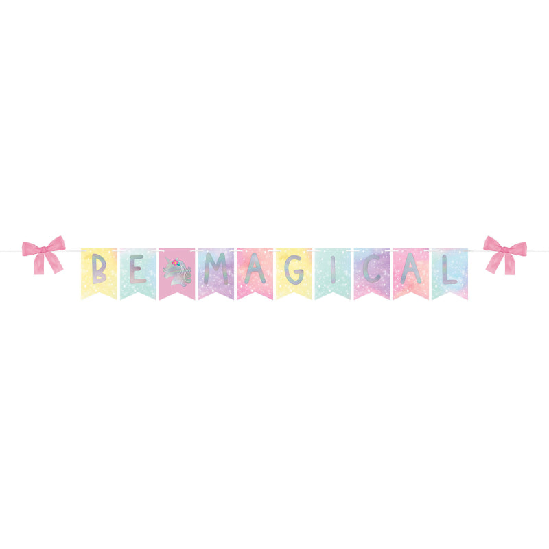 Be Magical Unicorn Birthday Banner