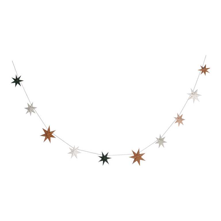 Eco-Friendly Copper Christmas Star Paper Party Bunting