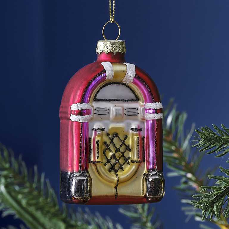 Novelty Retro Music Christmas Tree Decorations Set