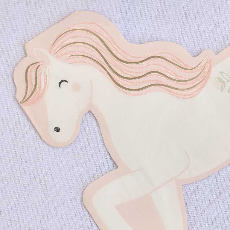 Princess Horse Birthday Party Theme Napkin Serviettes