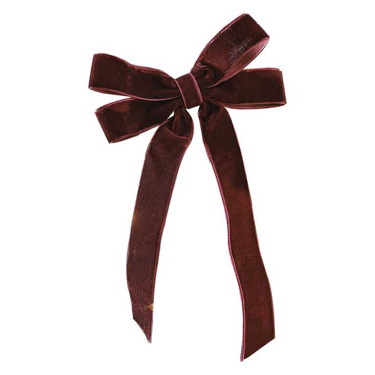 Red Velvet Christmas Tree Ribbon Decorations