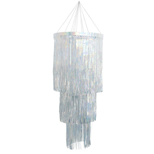 Silver Disco Hanging Party Chandelier
