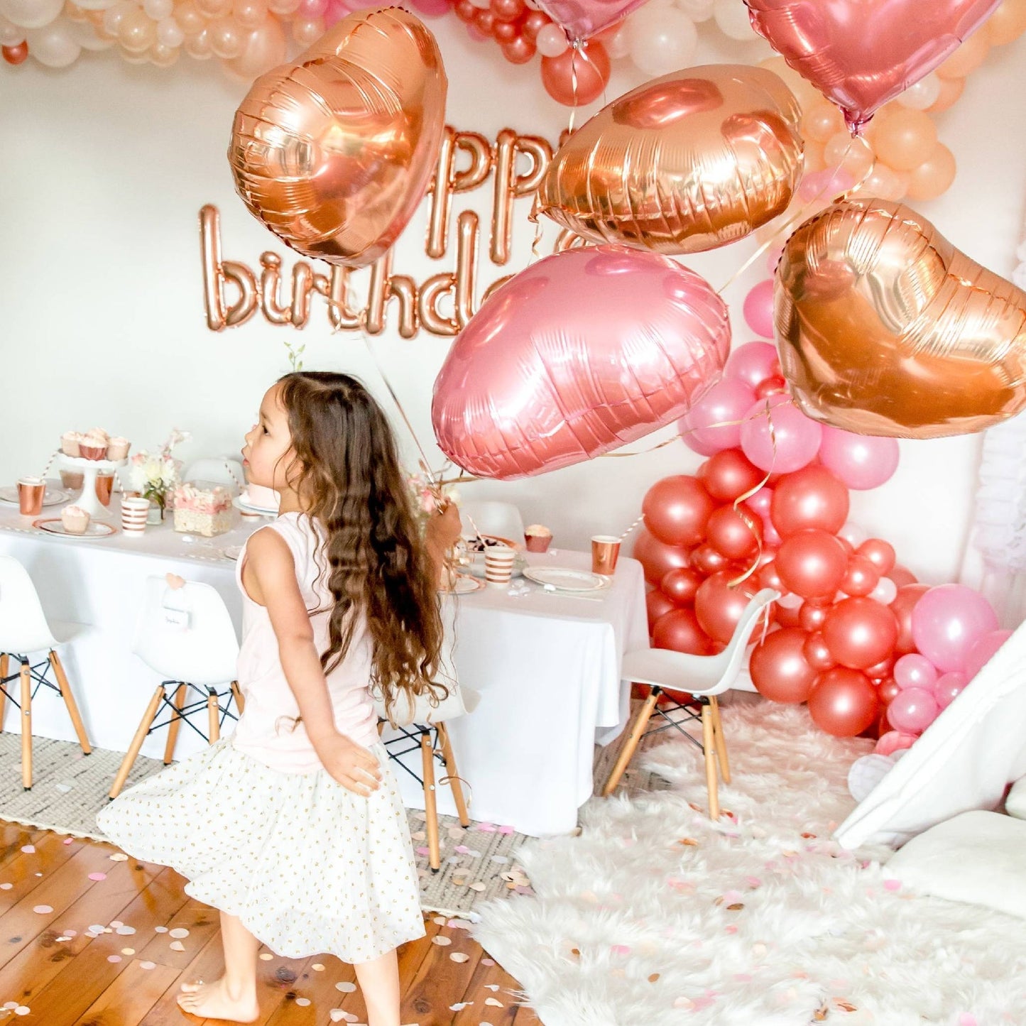 Rose Gold Foil Heart Party Balloon