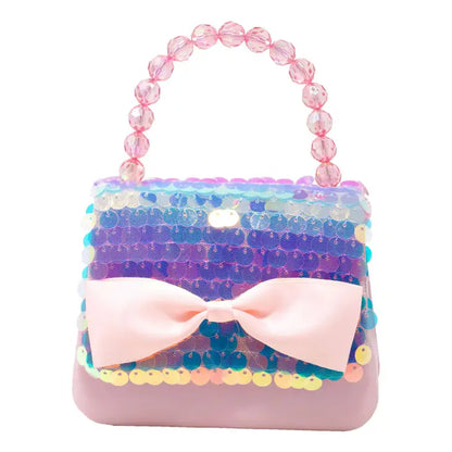 Pink Sequin Kids Handbag