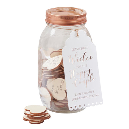 Beautiful Botanics Wedding Guest Wishes Jar