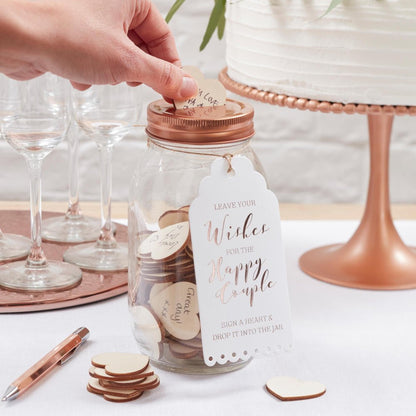 Beautiful Botanics Wedding Guest Wishes Jar