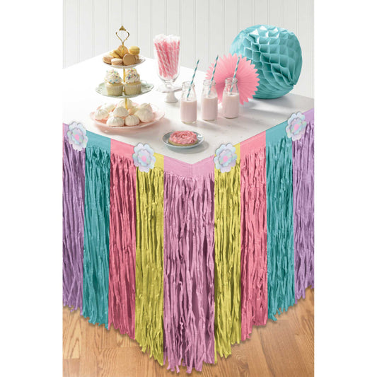 Enchanted Unicorn Tassle Table Skirt