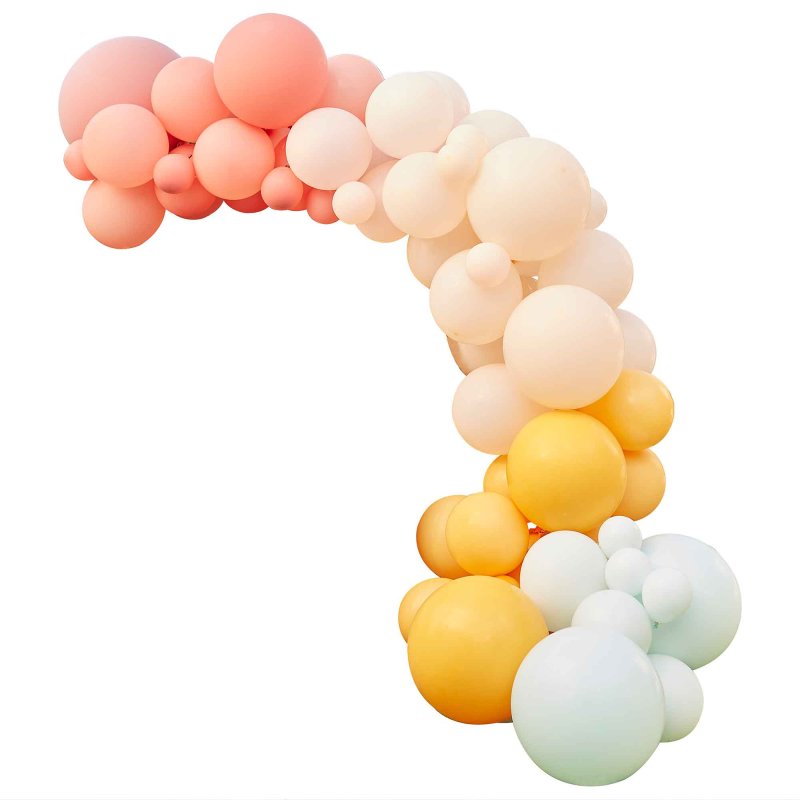 Muted Pastel Balloon Arch Garland