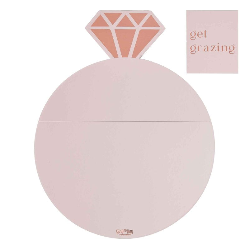 Blush Hen Diamond Ring Grazing Board