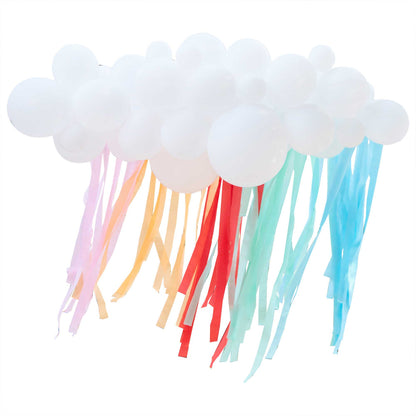 Rainbow Cloud Balloon & Streamer DIY garland Arch Kit