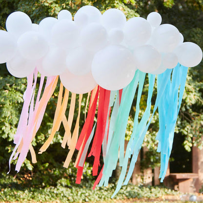 Rainbow Cloud Balloon & Streamer DIY garland Arch Kit