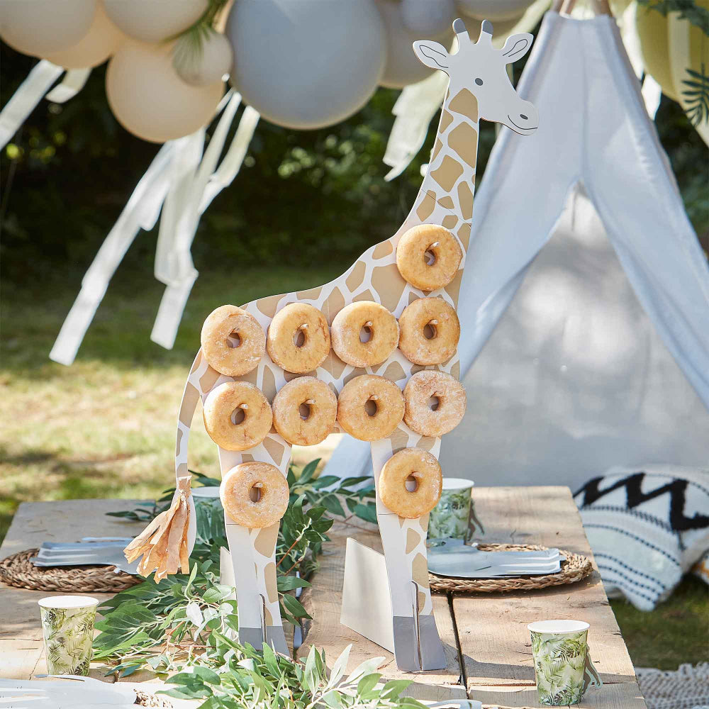 Wild Jungle Giraffe Doughnut Food Stand