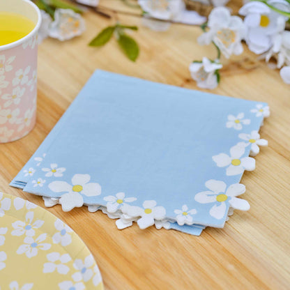 spring floral flower daisy paper party napkins serviettes party decorations