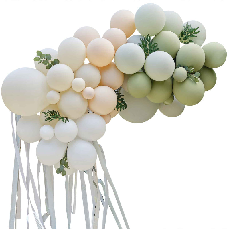 Botanical Baby Nude & Olive DIY Balloon Garland Arch Kit