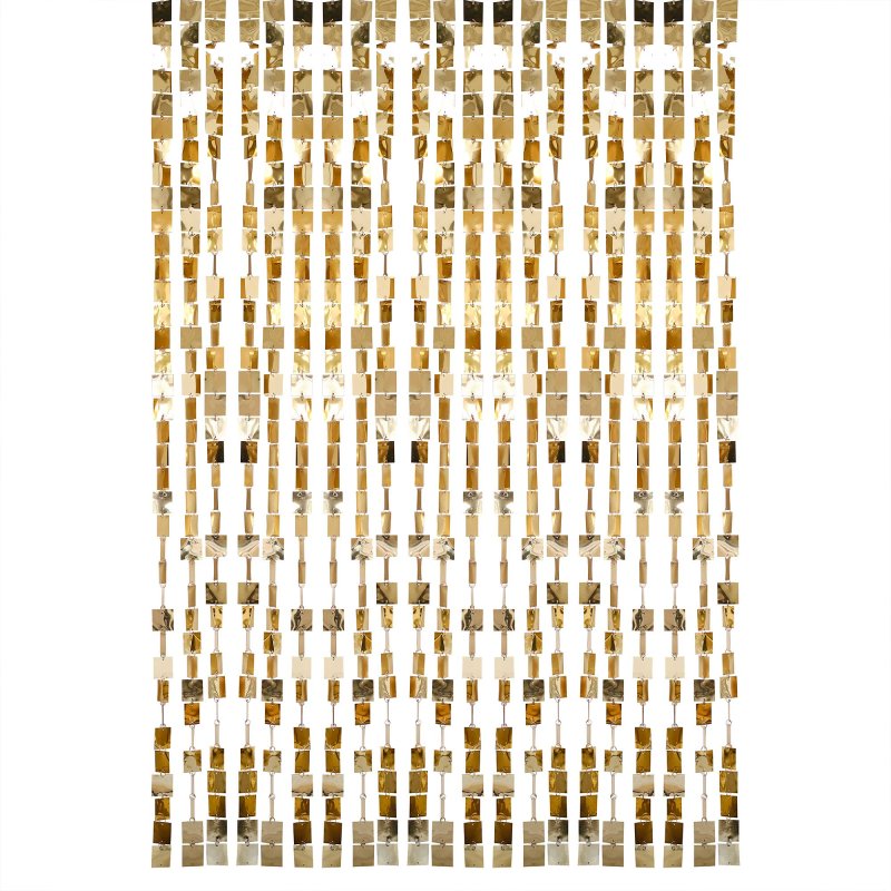 gold shimmer theme birthday party backdrop curtain decoration 50th 40th 30th