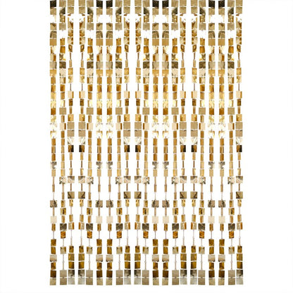 gold shimmer theme birthday party backdrop curtain decoration 50th 40th 30th