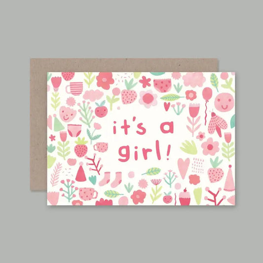 It's a Girl Greeting Card