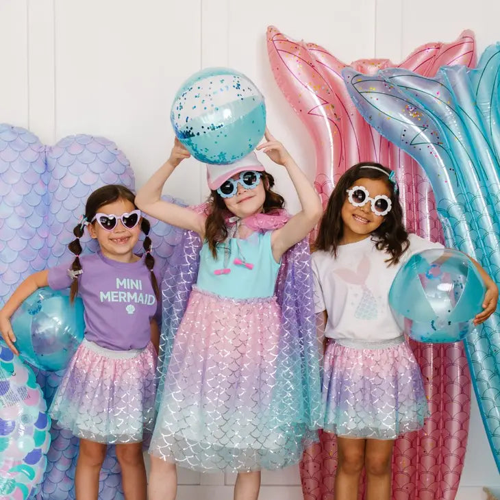 Sparkling Mermaid Cape Kids Dress Up Costume