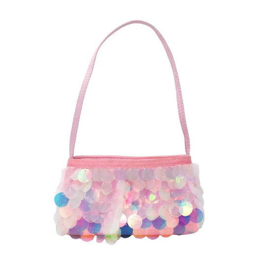 Light Pink Sequin Kids Mini Side Bag