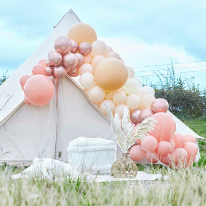 Luxe Peach, Nude & Rose Gold DIY Balloon Garland Kit