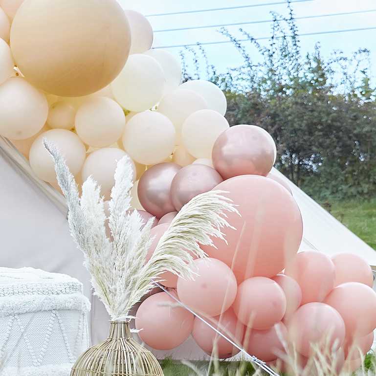 Luxe Peach, Nude & Rose Gold DIY Balloon Garland Kit