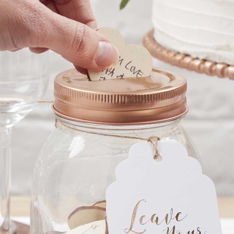 Beautiful Botanics Wedding Guest Wishes Jar