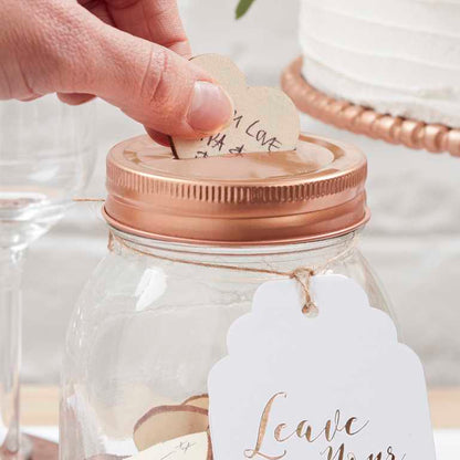 Beautiful Botanics Wedding Guest Wishes Jar