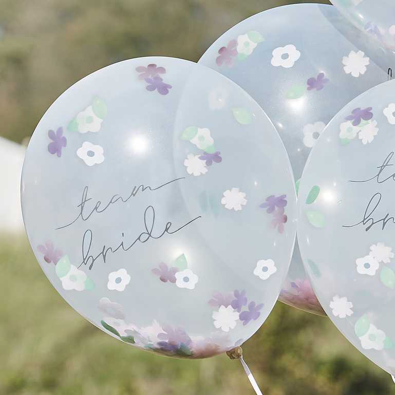 team bride floral flower garden party hens party bachelorette bridal shower balloons decorations