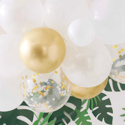 White & Gold DIY Balloon Garland Kit