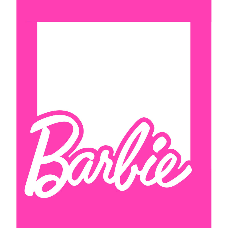 hot pink barbie logo birthday party theme photo party prop polaroid frame decorations