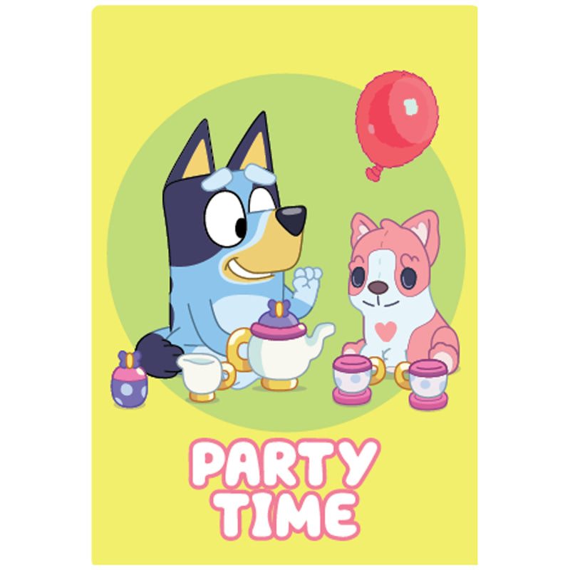 bluey bingo kids birthday party invitations