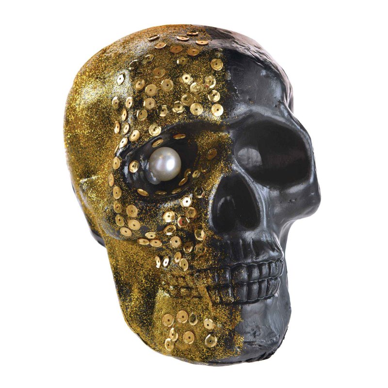 gold glitter skeleton halloween home decor party decorations