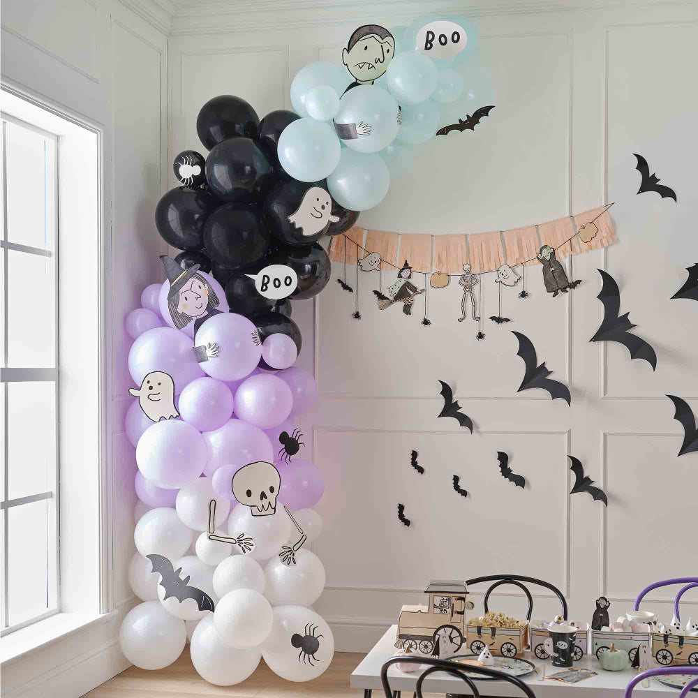 Boo Crew Halloween Kids Balloon Garland Decoration Kit