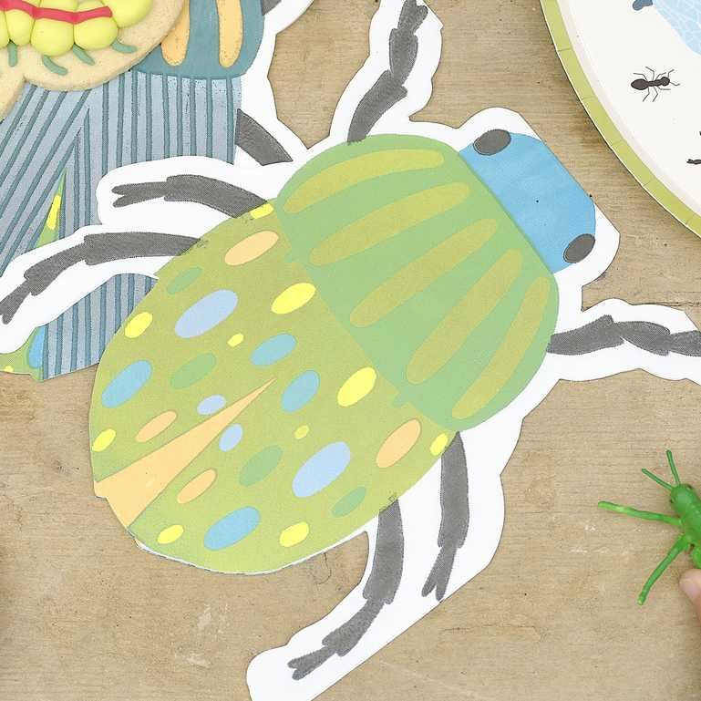 Bug & Insect Beetle Shape Paper Birthday Party Napkins