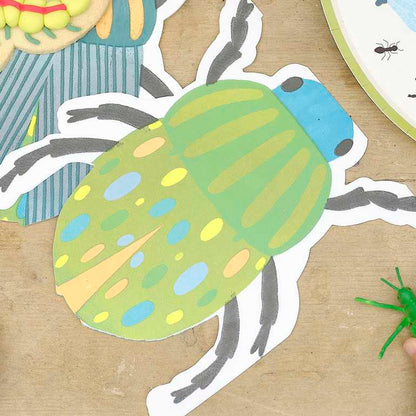 Bug & Insect Beetle Shape Paper Birthday Party Napkins