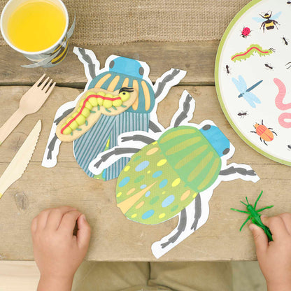 Bug & Insect Beetle Shape Paper Birthday Party Napkins