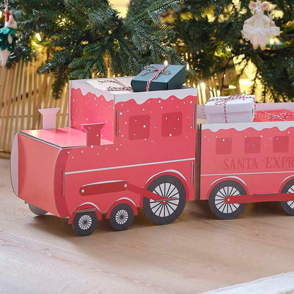 Eco-Friendly Christmas Express Train Present Gift Holder Display