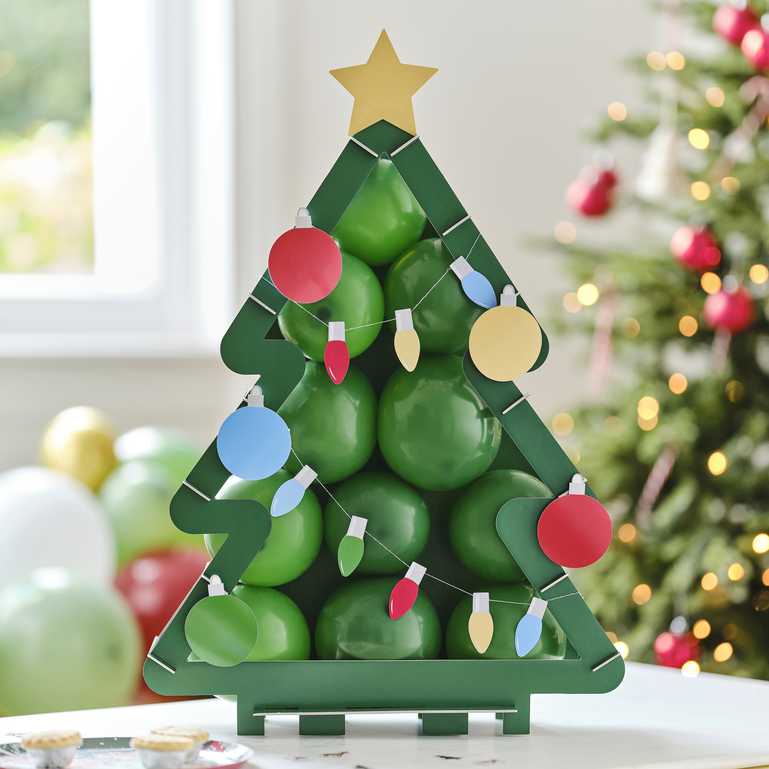 Christmas Tree Balloon Mosaic Party Decoration Kit