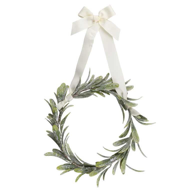 Christmas Mistletoe Wreath Chair Decorations Pk 4