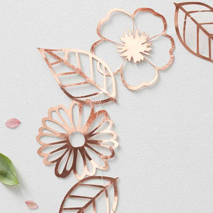 Rose Gold Ditsy Floral Hanging Banner Bunting