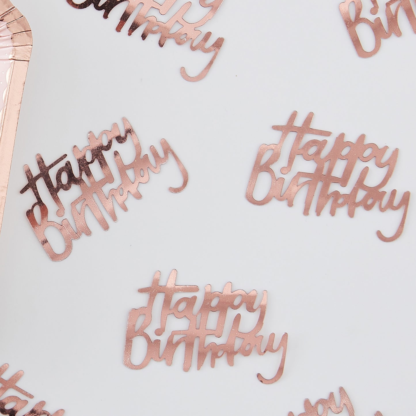 Rose Gold Happy Birthday Table Confetti Scatters