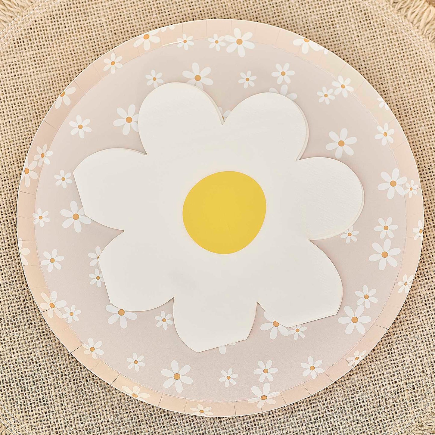 Ditsy Daisy Flower Shape Paper Party Napkins