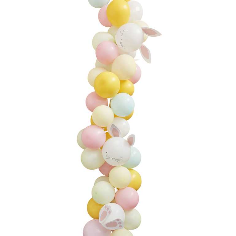 Easter Bunnies Balloon Runner Table Decoration